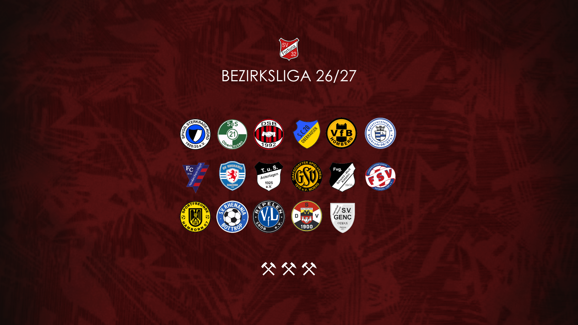 Gruppeneinteilung zur Bezirksligasaison 26/27